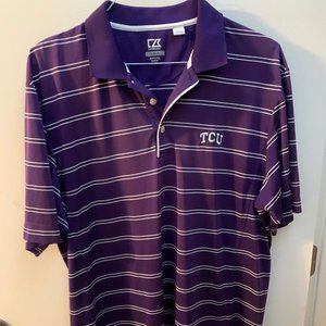 Cutter Buck Dri Fit TCU Horned Frogs Polo Shirt